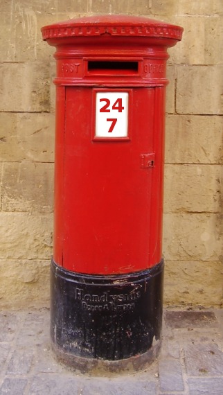 English style Pillar-box (photographed in Malta)