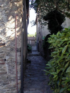 Brousse le Chateau, narrow street