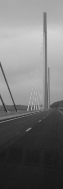 The new motorway viaduct at Millau