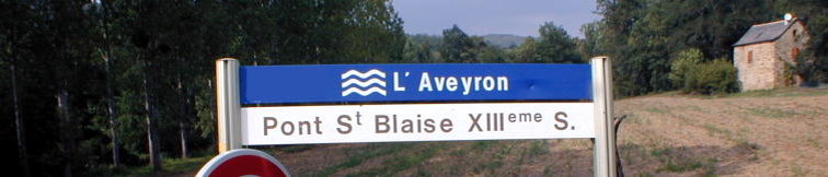 Sign - Pont St Blaise - Najac