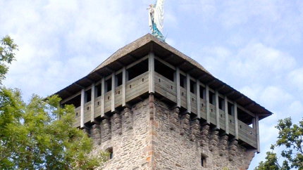 The top of the tower of Peyrebrune